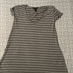Stripped Grey Dress